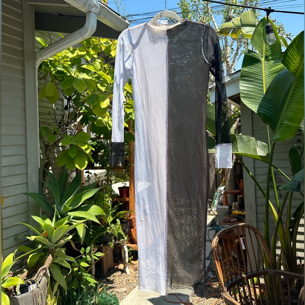 TUZA fitted mesh dress (s)